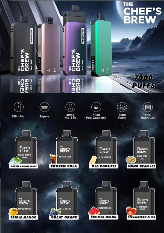 【THE CHEF’S BREW 廚師佳釀】可換彈電子煙套組|米其林風味 x 陶瓷芯長效續航 7-11到付 3 【THE CHEF’S BREW 廚師佳釀】可換彈電子煙套組|米其林風味 x 陶瓷芯長效續航 7-11到付 - 图片 3