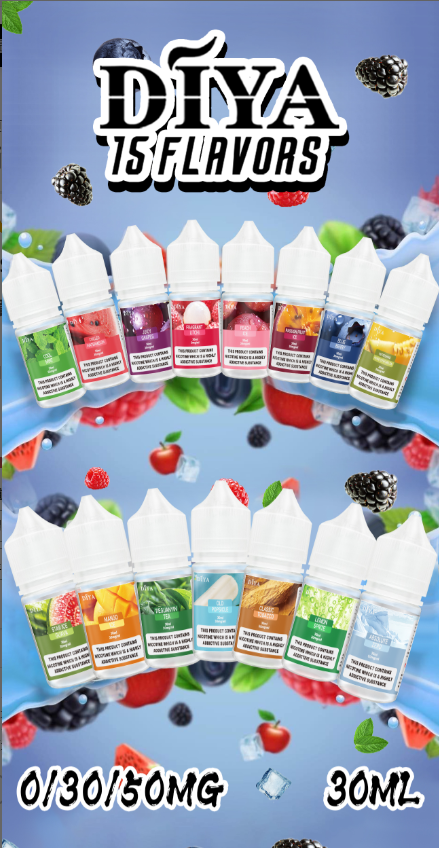 Diya 叮啞煙油 30ml 小煙專用煙油|0-50mg 尼古丁濃度|台灣現貨快速出貨 1 Diya 叮啞煙油 30ml 小煙專用煙油|0-50mg 尼古丁濃度|台灣現貨快速出貨