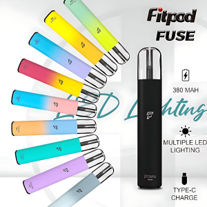【FITPOD Fuse 主機】通用 RELX 4代/5代煙彈|輕巧彩燈款小煙桿|台灣現貨711到付