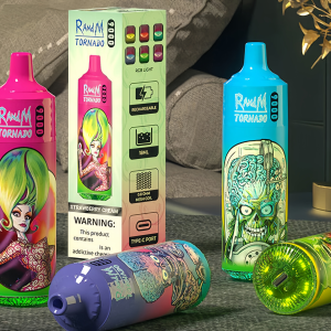 【RandM 9000 Puffs 龍捲風】一次性抛棄式電子煙|歐美爆款霧化棒|超大容量小煙|台灣現貨快速出貨